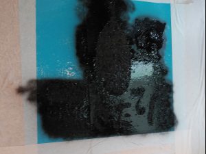 カッティングシートの上から塗装