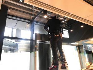 架台取付作業